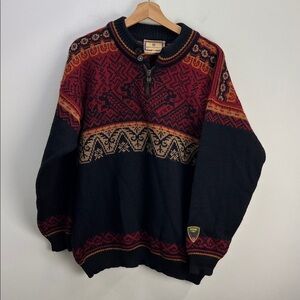 Vintage Dale Of Norway Sweater 1998 Nagano Olympics Ski Wool Fair Isle Medium
